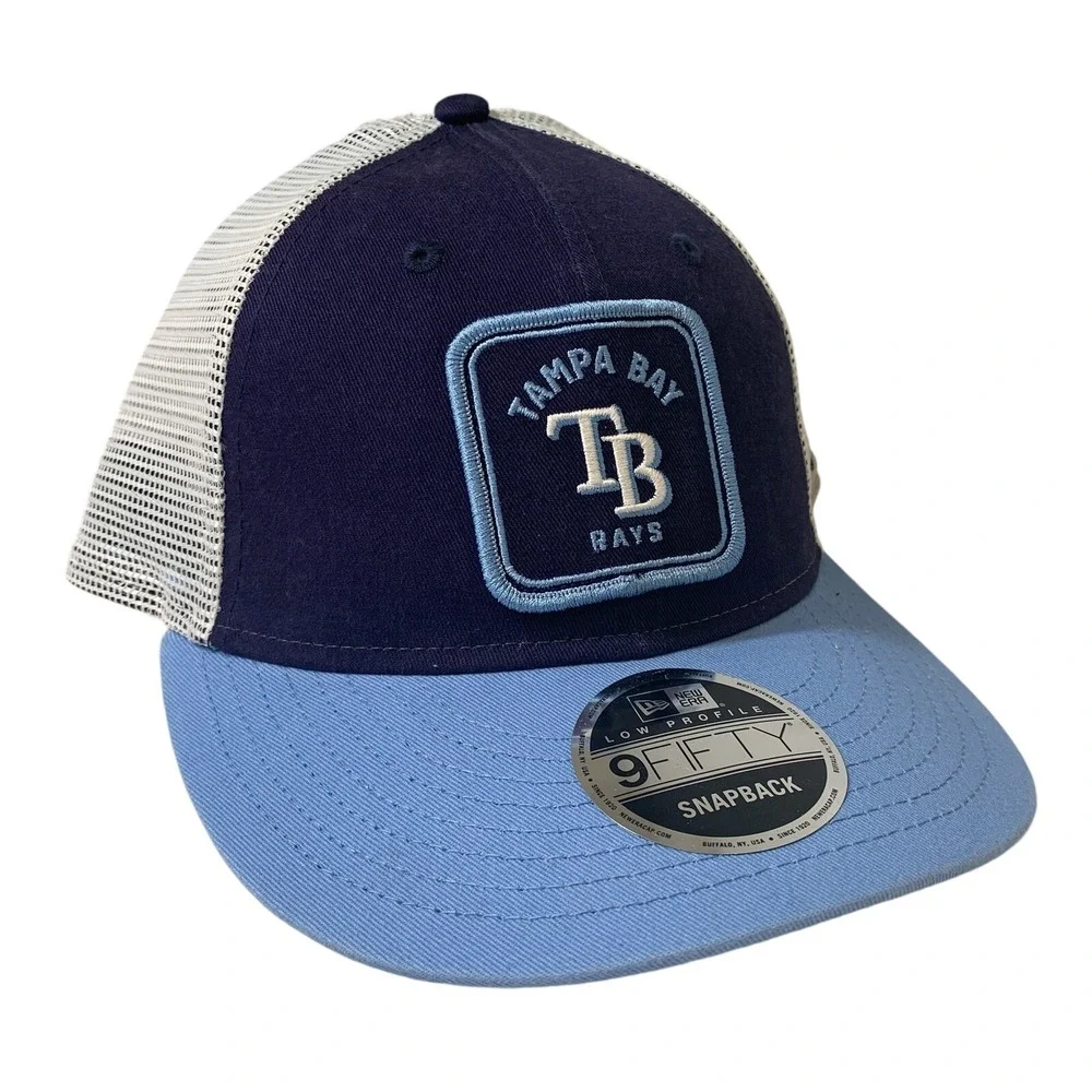 New Era Tampa Bay Rays 59FIFTY Low Profile Squared Adjustable Snapback Hat OSFM